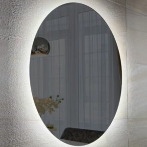 LED 욕실거울 타원형 화장대 간접조명 3색디밍 거울