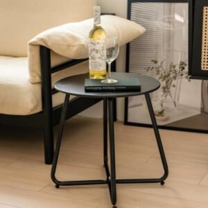 철제 조립식 미니 원형 빈티지 거실협탁 간이테이블 사이드테이블 보조테이블