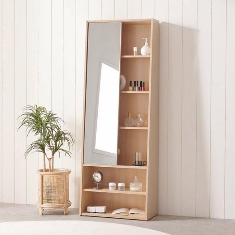 슬라이드형 전신 거울 수납 화장대 600 2colors