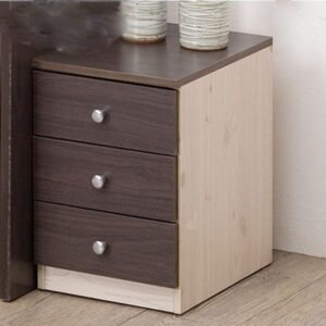 넷메이트 OD303 3단 서랍장 월넛 화장대 속옷 가구