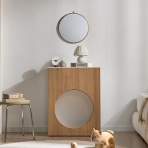 C1383 원형 화장대 벽거울 세트 2colors