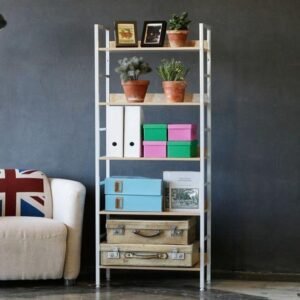 이지심플 책장겸용 선반 5단 화이트 책장 수납장 꽂이