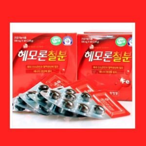 [순수한삼] 종근당건강 헤모론철분 500mg x 60 캡슐 1개월분