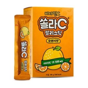 고려은단 비타민C 쏠라C 젤리스틱 오렌지맛 14포 1개